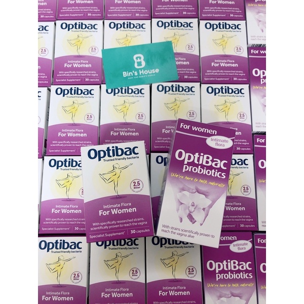 Mẫu mới Men vi sinh Optibac tím  chuẩn nội địa UK