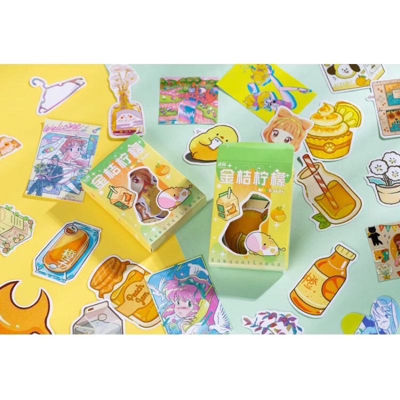 Set 50 sticker cô gái cá tính_hình dán trang trí