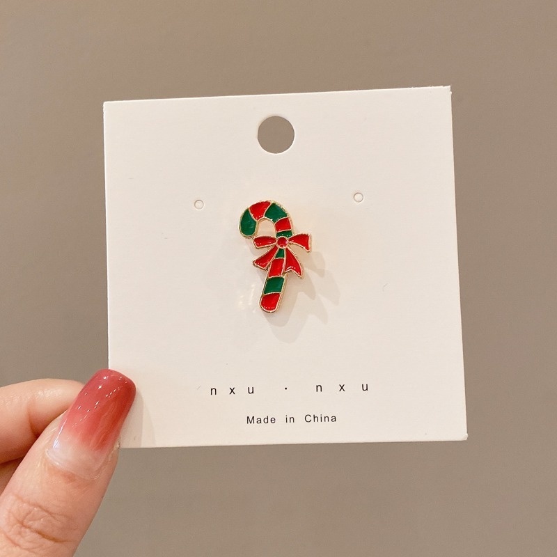 Trâm cài áo kim loại hình giáng sinh dễ thương