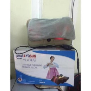Gối massage 6 bi chính hãng Ayosun Hàn Quốc