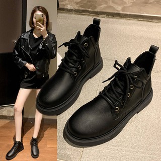 Giày bốt martin nữ cổ cao 2020