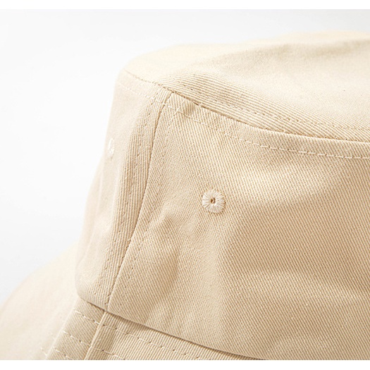 Nón bucket trơn vành JAMS mũ tai bèo unisex kaki vintage