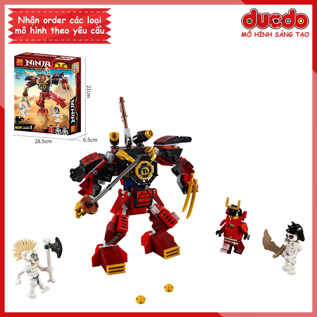 BELA 11159 Lắp ghép Ninjago Robot Samurai siêu chất - Đồ chơi Xếp hình Ninja The Samurai Mech Mô hình 70665 LEPIN 06093