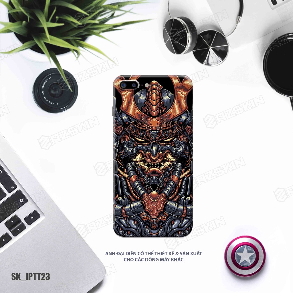 Miếng Dán Skin Tattoo Dành Cho IPhone 7 - 14 Pro Max |SK_IPHTT23| Chất Liệu Nhập Khẩu, Khuôn Cắt CNC Dán Full Lưng Viền