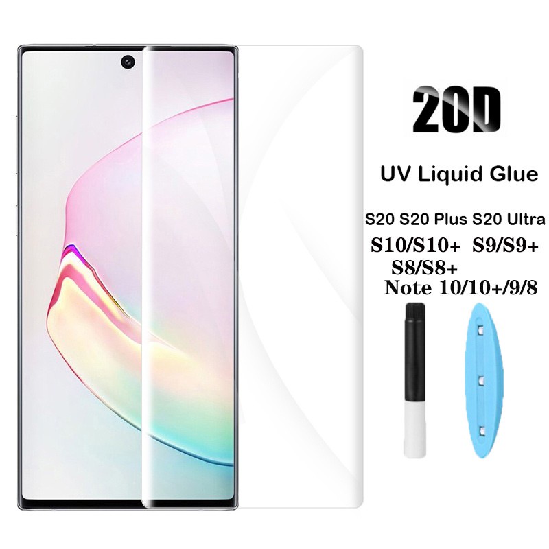 Kính cường lực samsung s23 ultra s23+ Note 8 9 10+ 10 Note 20 Ultra S22 S21 S20+ S10+ S9+ S8+ S8 S9 S10 5G Màn Cong UV