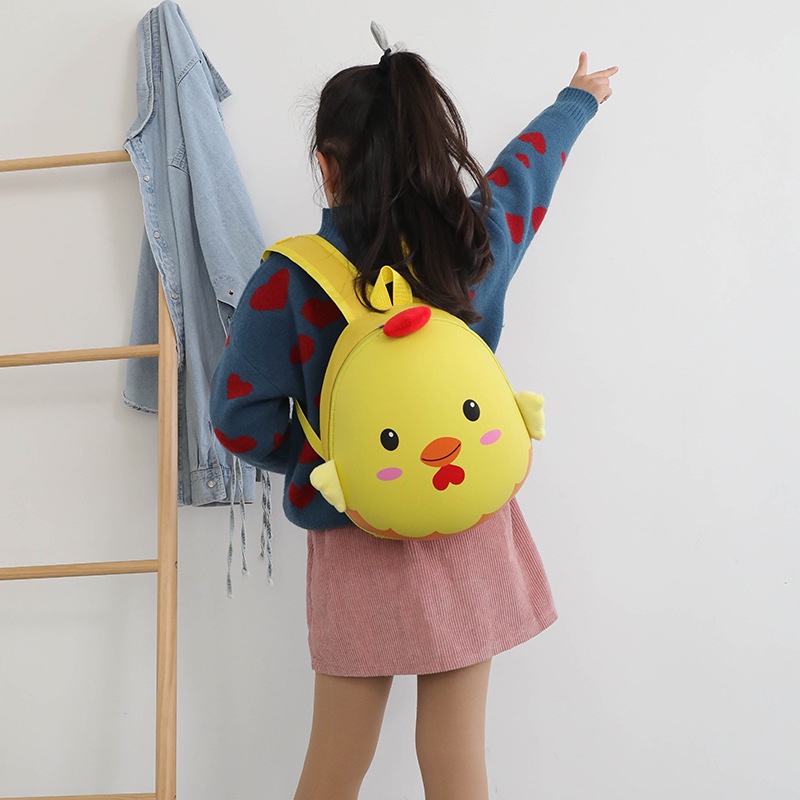 Ba Lô Hình Gà Con 3D Dễ Thương Cho Bé