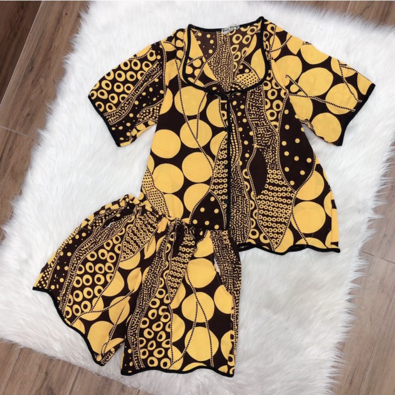 Bộ Mango đùi lượn sóng size dưới 58kg, set mango đùi nữ