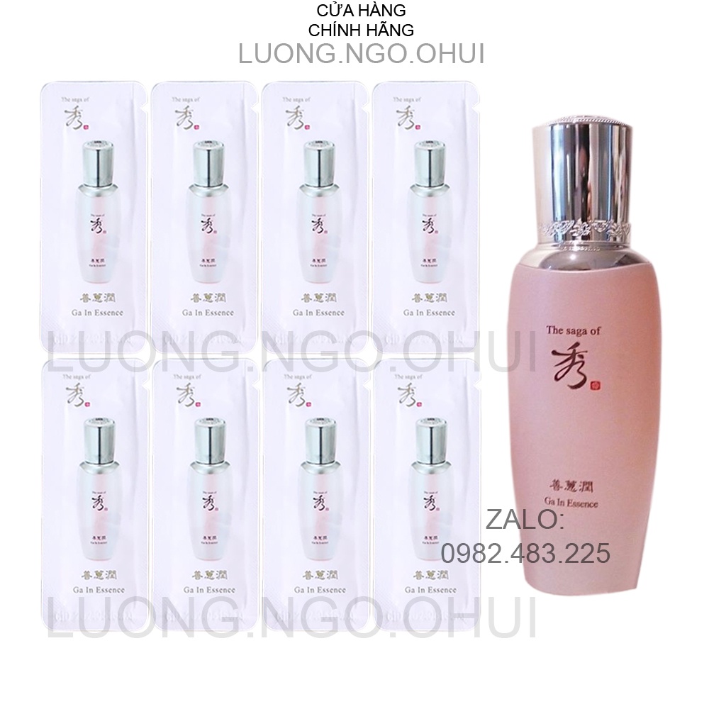 [1ml] Gói sample  tinh chất siêu cấp nước, dưỡng trắng, se khít chân lông, kiềm dầu - The saga of Xiu Ga In Essence 1ML