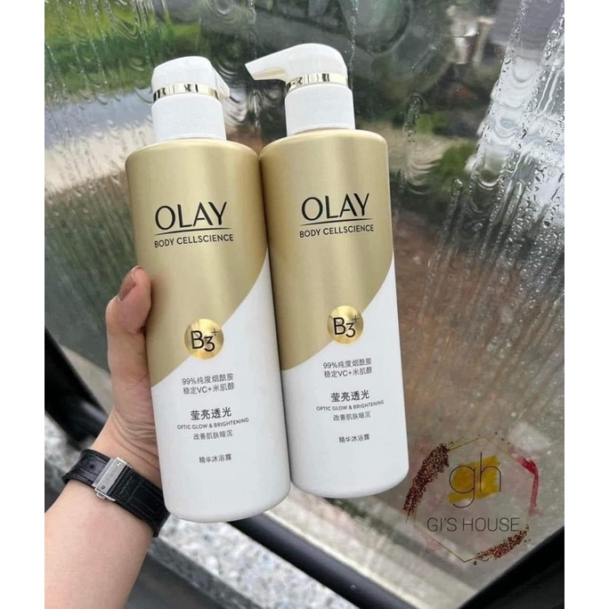 Sữa tắm trăng da Olay B3+ Vitamin C chai 500ml