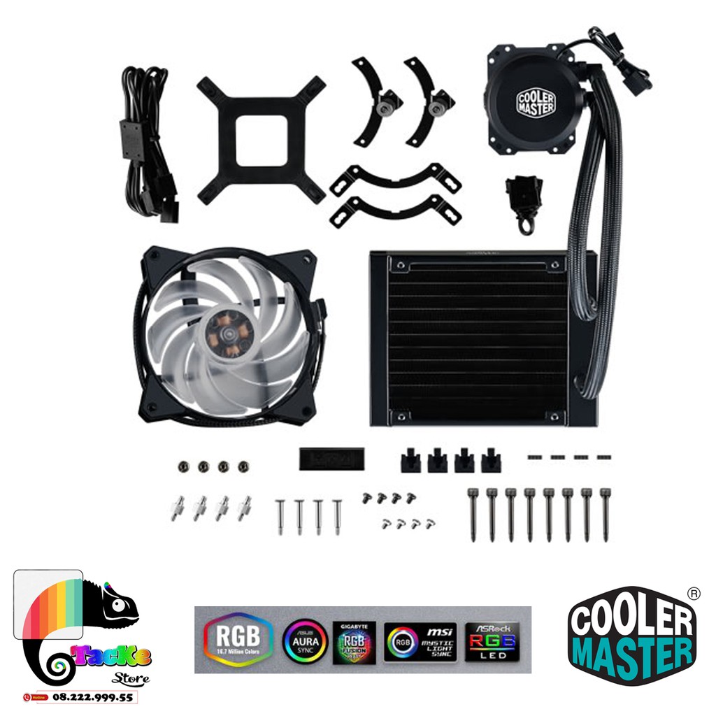 [Mã 159ELSALE hoàn 7% đơn 300K] Tản nhiệt nước CPU Cooler Master ML 120L RGB MasterLiQuid (MLW-D12M-A20PC-R1)