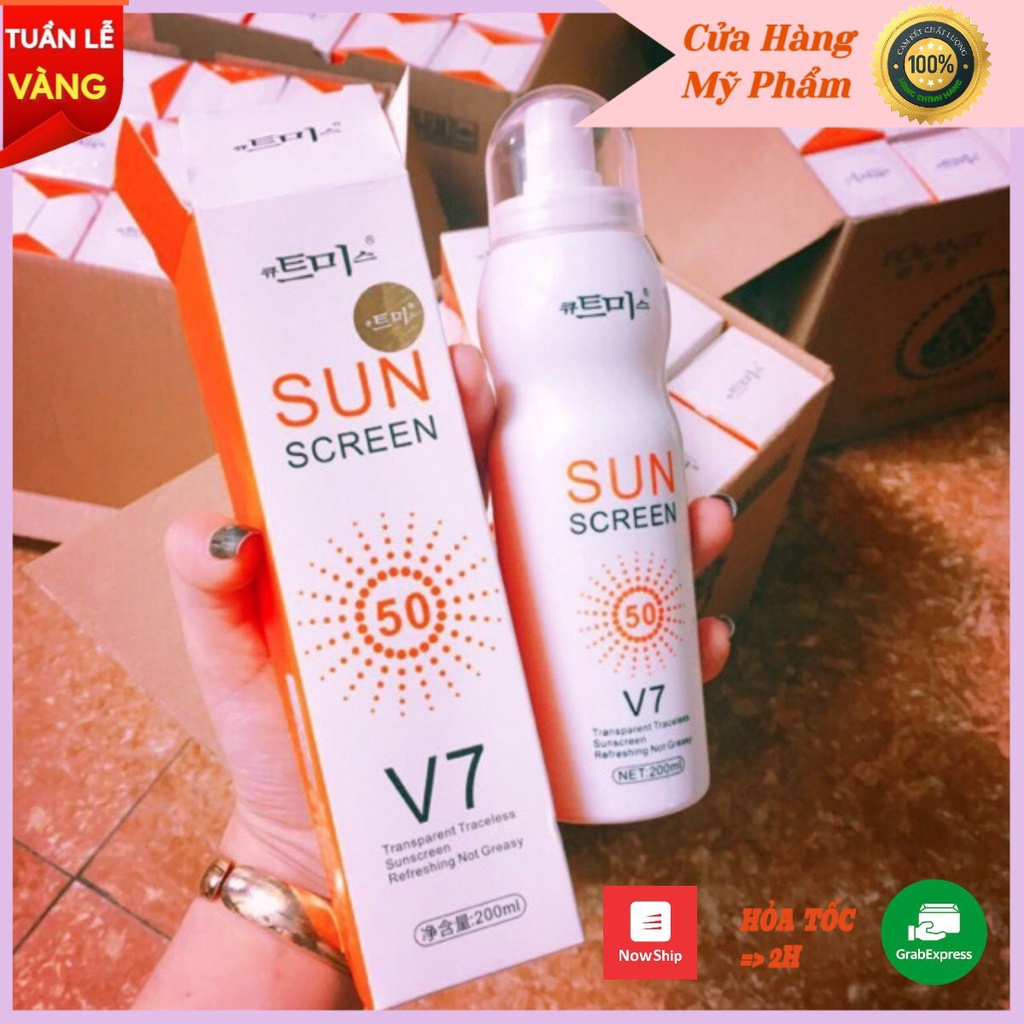 Xịt Chống Nắng V7 Sun Chính Hãng