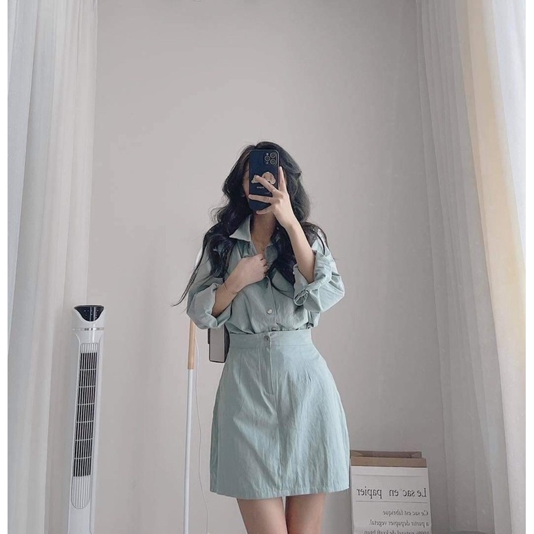 Rập set áo+chân váy cho nữ mã 007 sz SML( shop không bán váy áo ạ)