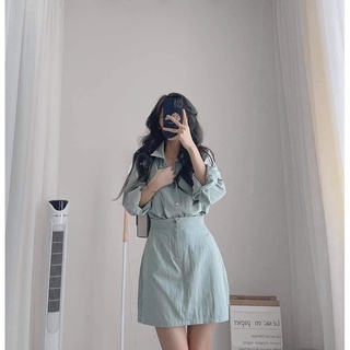 Rập set áo+chân váy cho nữ mã 007 sz sml