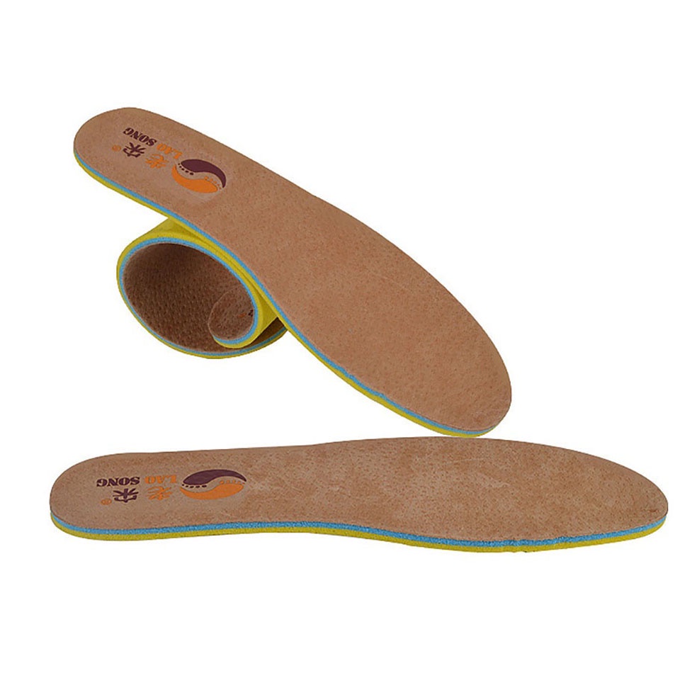 1 Cặp Đế Lót Giày Da Heo Hai Lớp Dày Dặn Mềm Mại Thoáng Khí Thoải Mái Dành Cho Nam Và Nữ