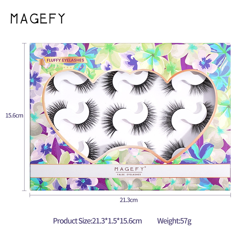 Set 9 Cặp Lông Mi Giả Chống Nước Có Thể Tái Sử Dụng Tiện Lợi