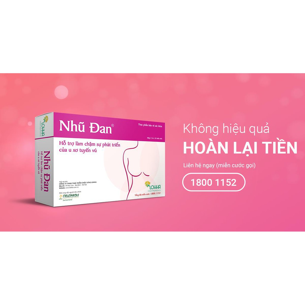 ✅ [6 TẶNG 1] Nhũ Đan Lohha – Thảo dược ngừa và giảm u xơ tuyến vú, u nang tuyến vú, xơ nang tuyến vú, nang vú, bướu diệp