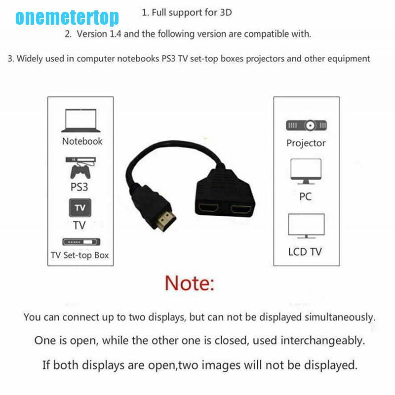 Dây Cáp Chia 2 Cổng Hdmi 1080p Hdmi V1.4 Chất Lượng Cao | BigBuy360 - bigbuy360.vn