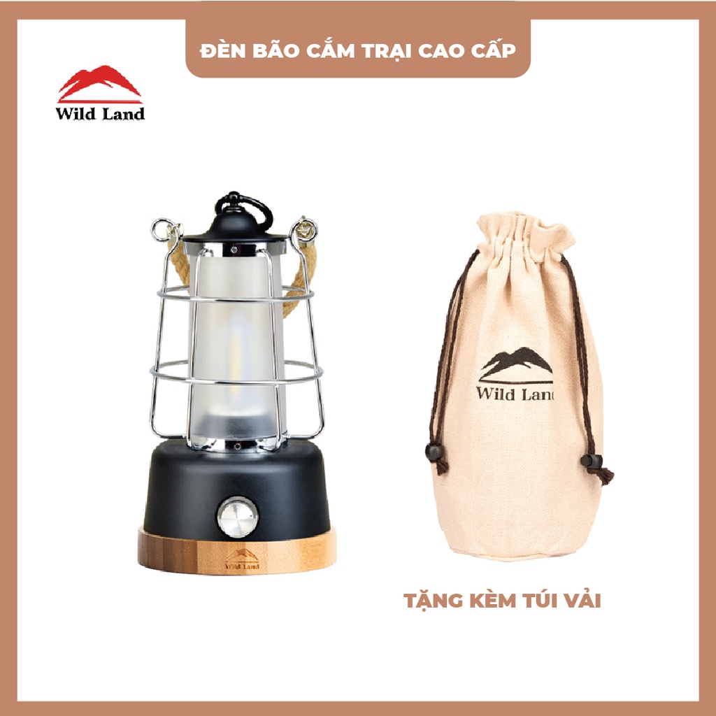Đèn bão dã ngoại sạc pin Wild Land - Hemp Rope Lantern