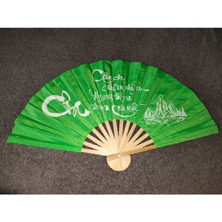 QUẠT VẢI CHỮ THƯ PHÁP (60cm)