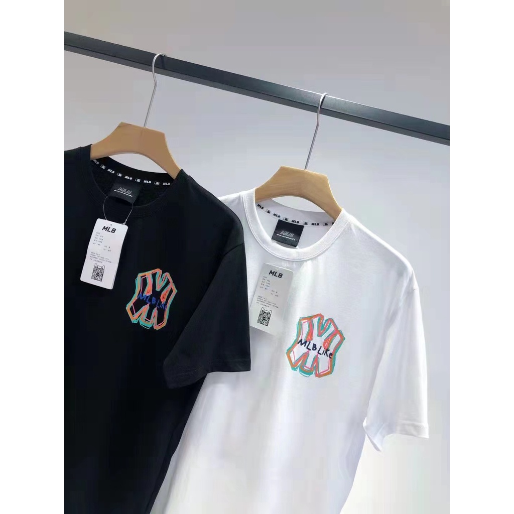 Áo Thun Cotton In MLB Thời Trang Unisex