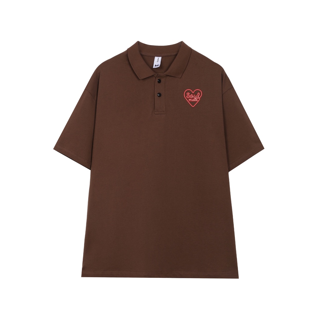Áo polo nữ form rộng có cổ đẹp chất cotton form unisex PL046 Miucho in Graphic