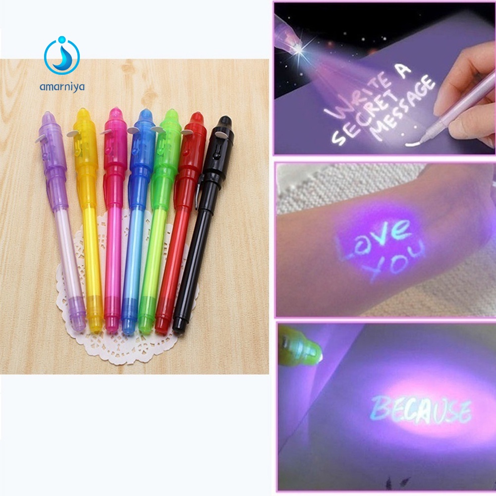 ♥Máy AMAR♥ Bộ 4 Bút Mực Dạ Quang 2 Trong 1