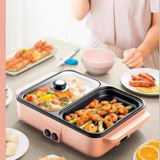 Nồi lẩu 2 ngăn chiên & lẩu