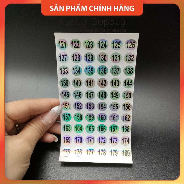 Decal Số Dán Chai Sơn  Tem Số Dán Nắp Chai Sơn Từ 01 Đến 300