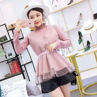 Áo dạ gile đính ngọc