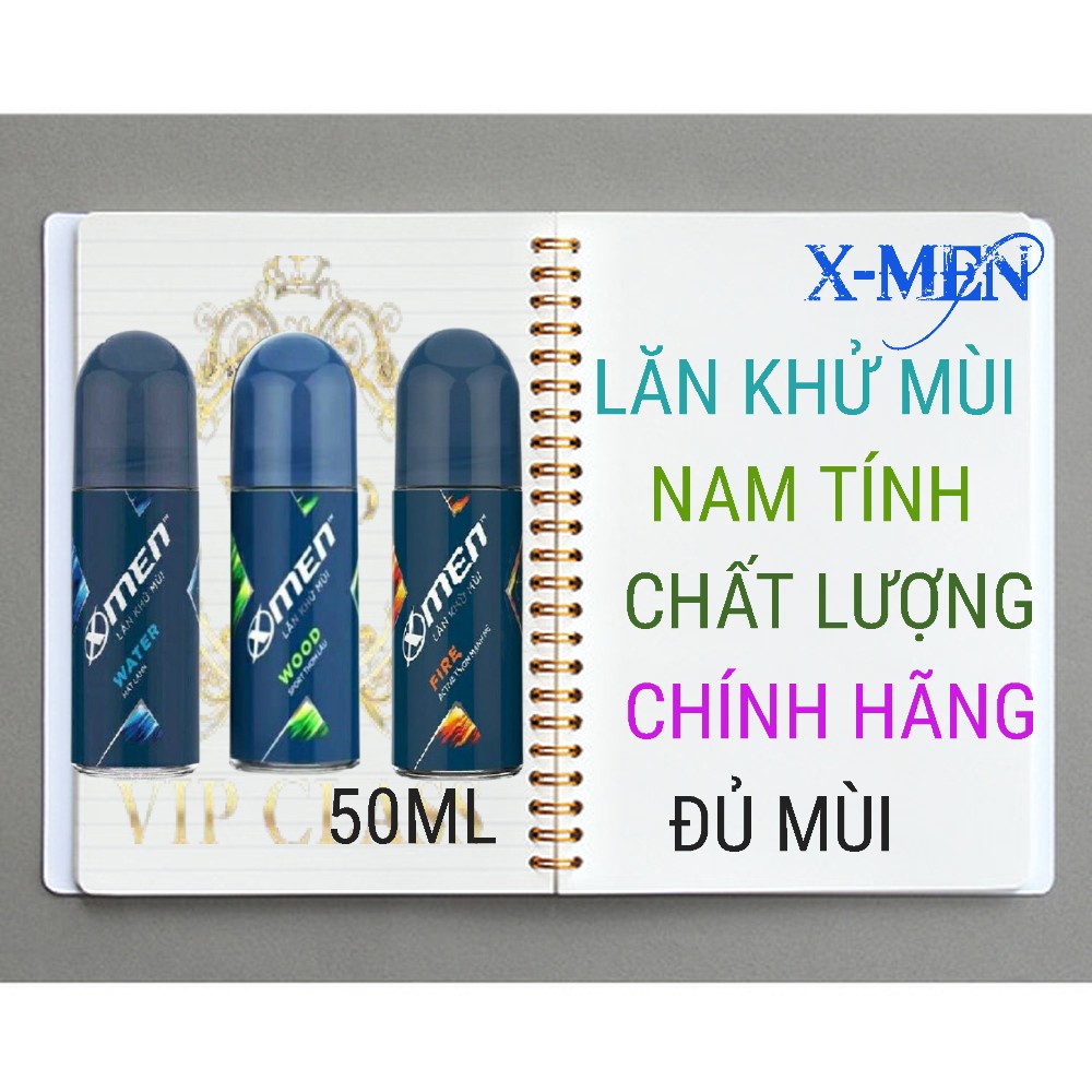 XMEN_ LĂN KHỬ MÙI XMEN ĐỦ LOẠI 50ML