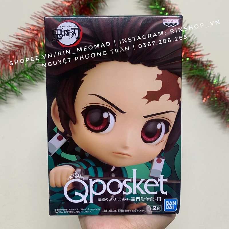 [MÔ HÌNH CHÍNH HÃNG] Mô Hình Tanjiro Kamado - Kimetsu no Yaiba - Q Posket Figure