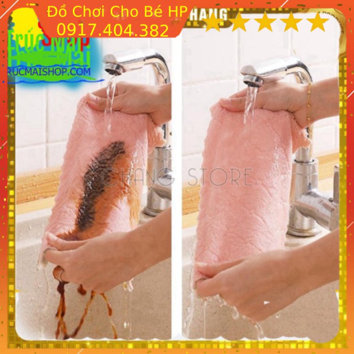 Set 10 khăn lau hai mặt đa năng, mềm mịn, hút nước ✅ Đồ Chơi Trẻ Em HP