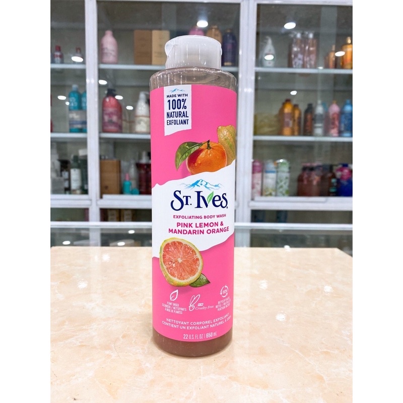 [Có bảo hành] [Chính hãng](USA - 650ml) SỮA TẮM ST.IVES BODY WASH TẨY TẾ BÀO CHẾT MẪU MỚI NHẬP KHẨU CHÍNH HÃNG