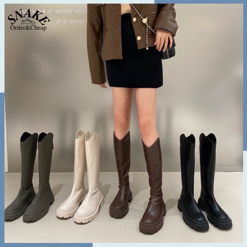 [Order] Boot nữ cổ cao da mềm ôm chân cao cấp mùa đông 2022 | BigBuy360 - bigbuy360.vn