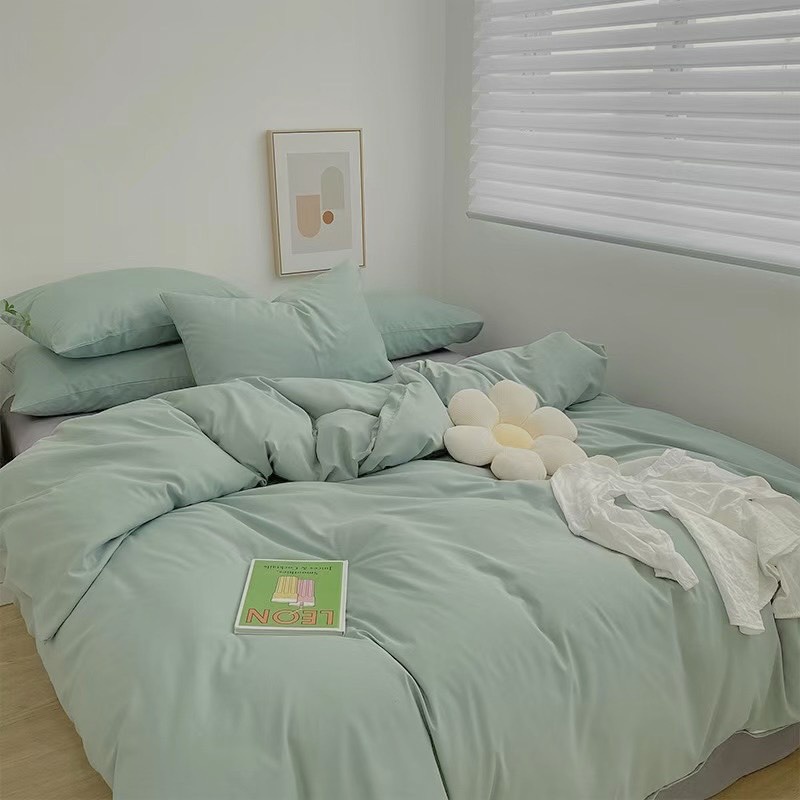 Bộ chăn ga gối cotton TICI 4 món, Set chăn ga gối cotton TICI new 2022. Ga giường bo chun đủ size