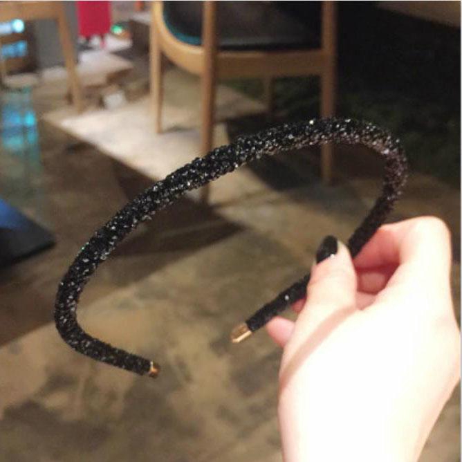 Băng Đô Cài Tóc Đính Kim Cương Lấp Lánh Thời Trang Cho Nữ