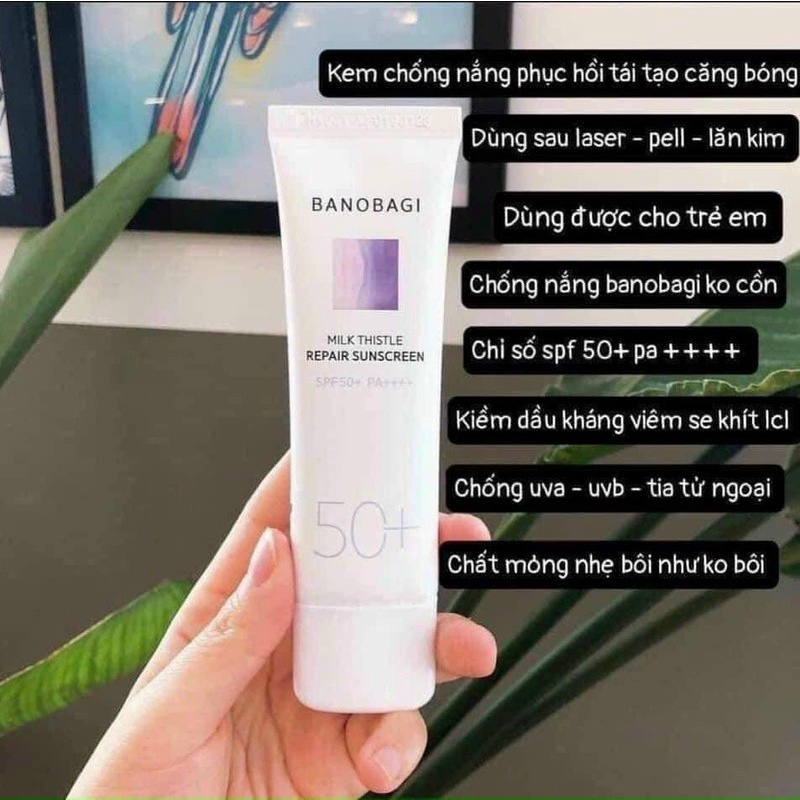 KEM CHỐNG NẮNG BANOBAGI REPAIR SUNSCREEN CHÍNH HÃNG - 8586