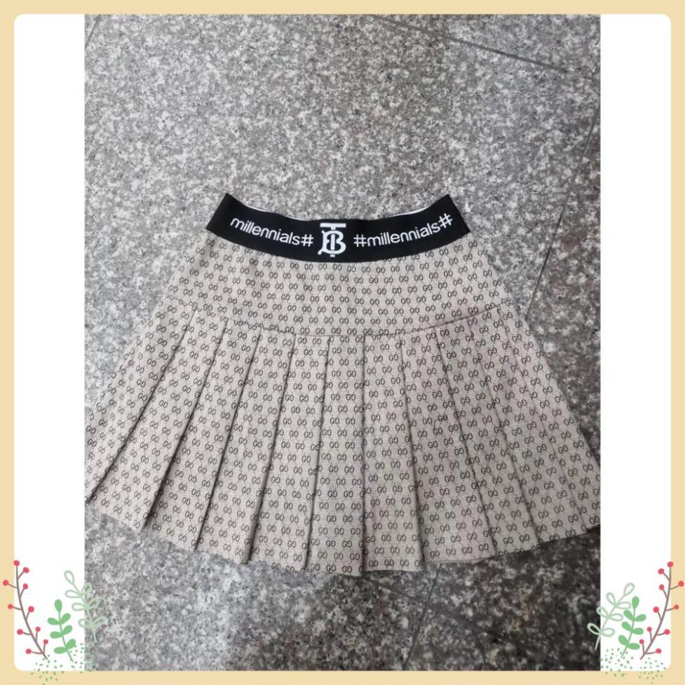 Chân Váy Xếp Ly Lury Nữ Hàng Cao Cấp, Chân Váy Dáng Xòe Ngắn, Chất Vải Co Giãn, Khóa Hông Siêu Tôn Dáng, Họa Tiết BB/GC | BigBuy360 - bigbuy360.vn