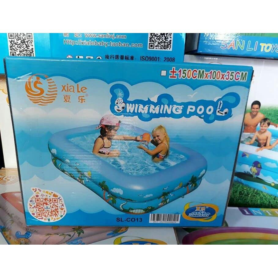 [KHO SỈ] Bể Bơi Phao 1m5 2 tầng, 3 tầng hàng Cao cấp (Tặng kèm bộ miếng vá + hướng dẫn sd)