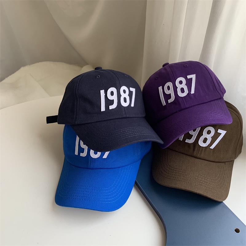 Mũ bóng chày hợp thời trang thể thao chữ cái 1987