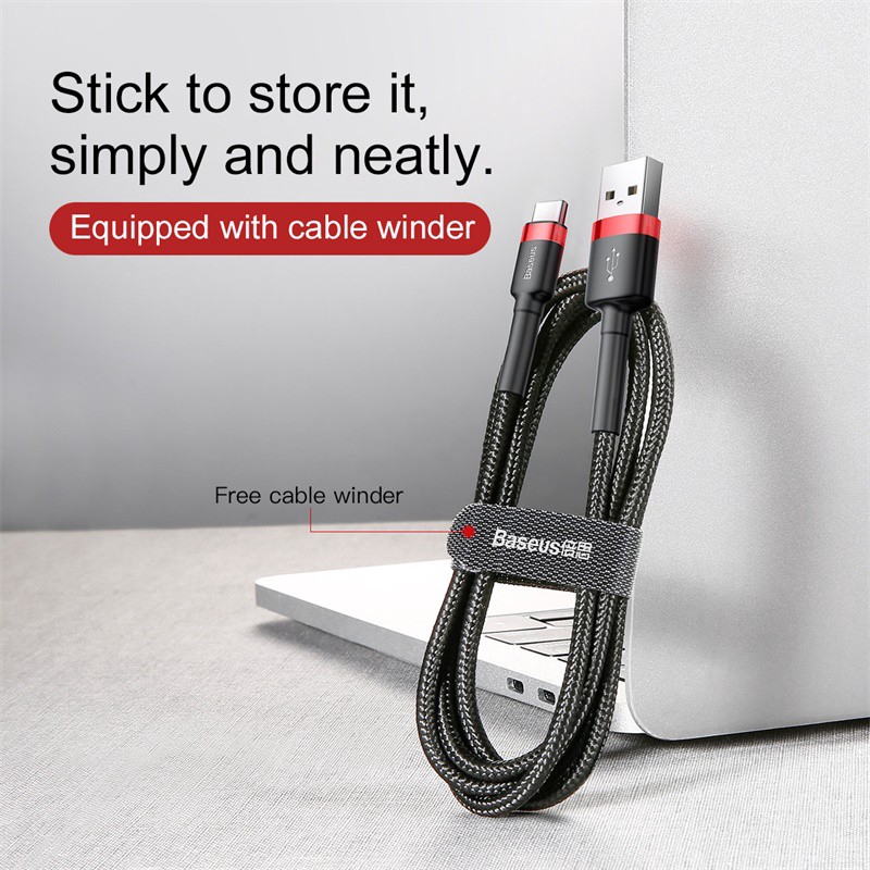 Dây Cáp Sạc USB Loại C Baseus 0.5m / 1m / 2m / 3m Cho Samsung Oneplus Xiaomi Redmi Note 7