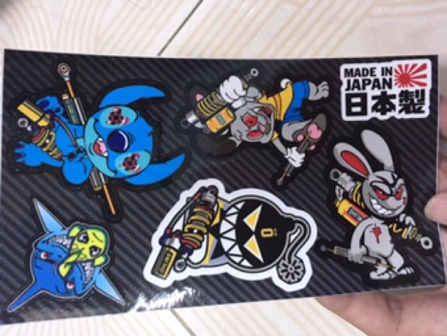 Tem stiker 10x18 thỏ stick