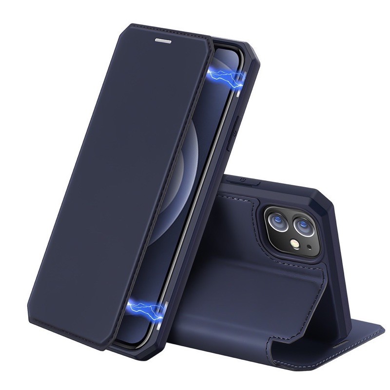 Bao Da Nắp Gập Iphone 12 Pro/12 Pro Max Có Ngăn Đựng Thẻ Hít Nam Châm chính hãng DUX DUCIS