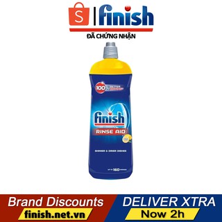 Nước làm bóng chén bát trợ xả Finish - Hương chanh