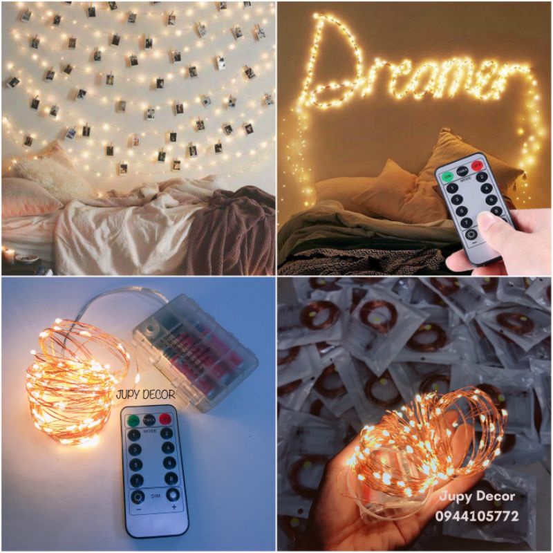 Đèn đom đóm /đèn fairy light lung linh trang trí nhà cửa thêm đẹp ( lựa chọn xài điện, pin,usb