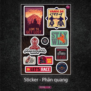 Sticker tem dán Phản Quang _ Biker