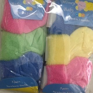 Sét 3 đôi vớ xù sơ sinh