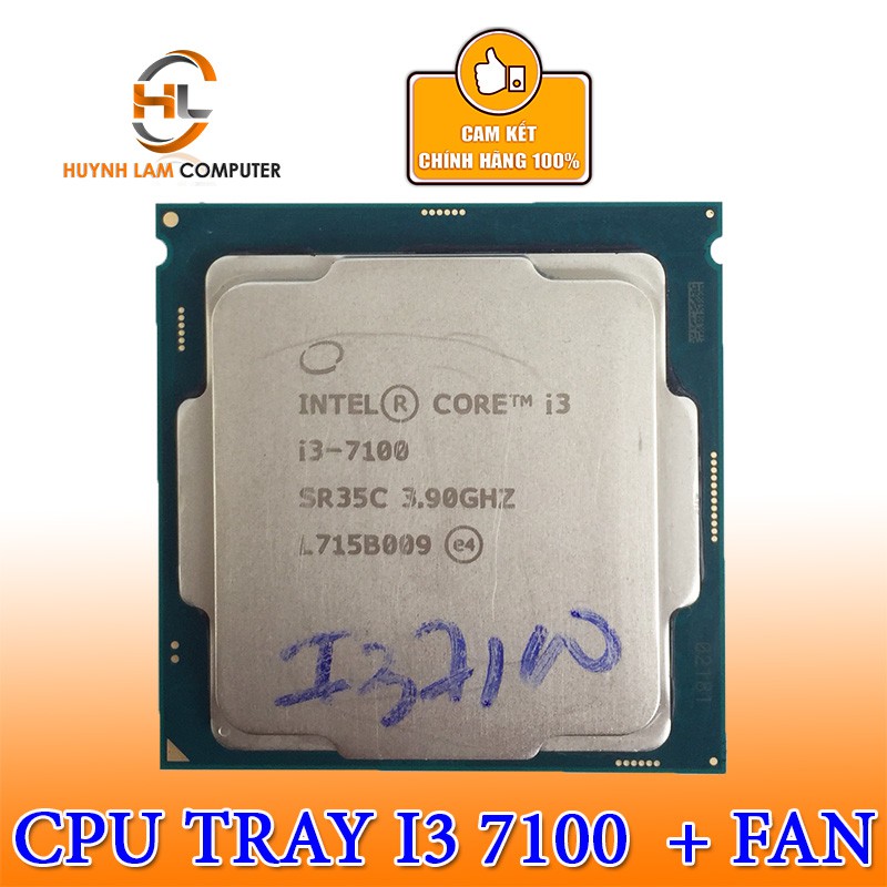 CPU Intel Core i3-7100 (BOX Công Ty) 3.9 GHz / 3MB / Socket 1151 + Kèm Fan