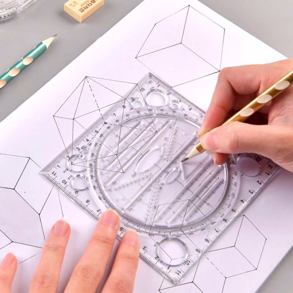 Thước vẽ hình học 3D đa dụng dành cho học sinh