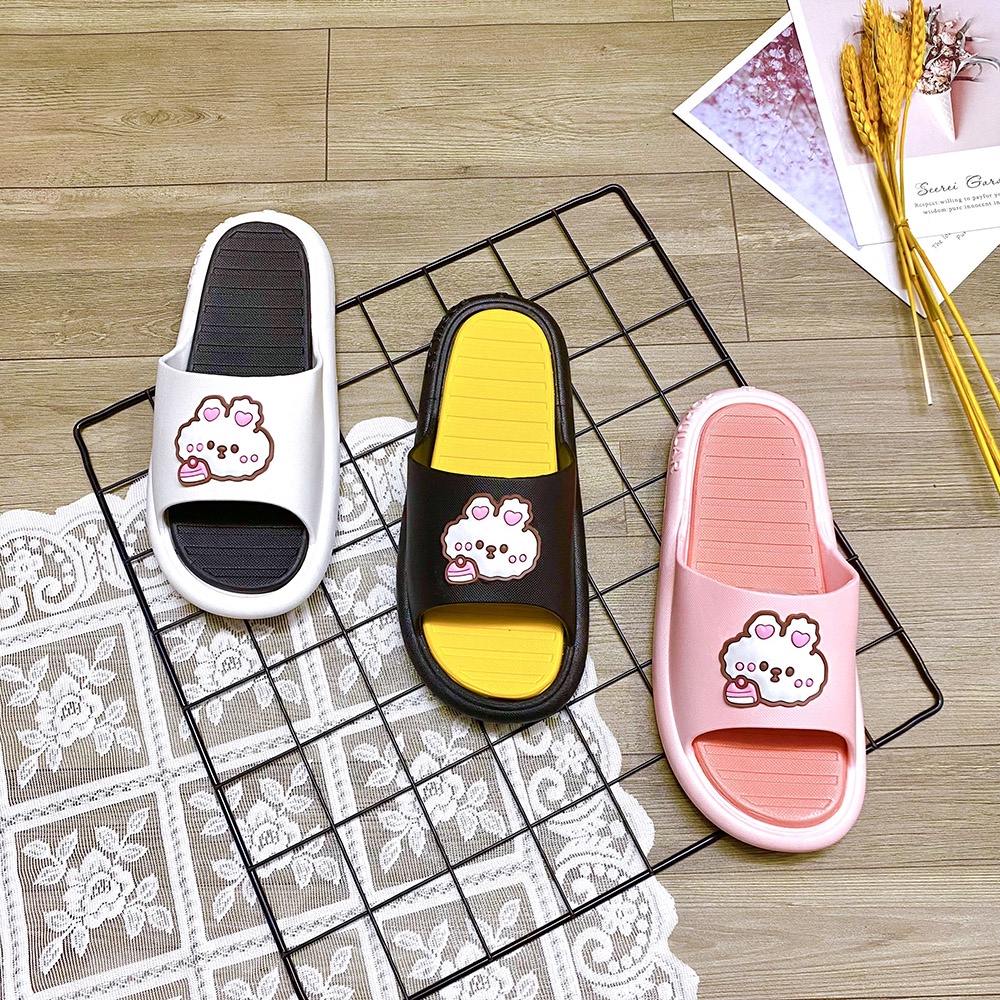 Dép quai ngang nữ hình thỏ cute phối màu trẻ trung năng động - TT433